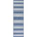 Blue 24 x 0.4 in Area Rug - Lauren Liess x Rugs USA Romy Striped Indoor/Outdoor Area Rug Polyester/Polypropylene | 24 W x 0.4 D in | Wayfair