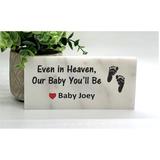 Trinx Even in Heaven Our Baby You'll Be Memorial Stone Stone in Gray | 4 H x 8 W x 0.25 D in | Wayfair A476AD8BEF1948DC93B2C839F8EA870B