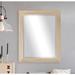 Willa Arlo™ Interiors Ungar Modern & Contemporary Beveled Accent/Bathroom/Vanity/Full Length/Overmanterl Mirror Wood in Yellow | Wayfair