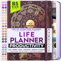 Law of Attraction Planner - Undated Deluxe Weekly, Monthly Planner, a 12 Month Journey to Increase Productivity & Happiness - Life Organizer, Gratitude Journal, and Stickers