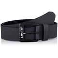 Levi's Herren Contrast Levis Belt Gürtel, Regular Black, 85