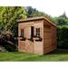 Cedarshed Studio Western Red Cedar Wood Storage Shed in Brown | 100 H x 108 W x 72 D in | Wayfair ST96