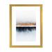 East Urban Home Horizon I by Elisabeth Fredriksson - Painting Print Paper/Metal in Black/Brown/White | 32 H x 24 W x 1 D in | Wayfair