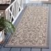 White 27 x 0.25 in Area Rug - Fleur De Lis Living Galena Floral Gray/Natural Indoor/Outdoor Area Rug | 27 W x 0.25 D in | Wayfair