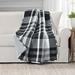 Gracie Oaks Aveiro Yarn-Dyed Throw Cotton blend in Black/Gray | 50 W in | Wayfair 5DC66BD3DB104738AAE44EA8CBD214DA