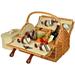 Picnic at Ascot Yorkshire Picnic Basket for Four Wicker or Wood in Brown | 17 H x 13.5 W x 20 D in | Wayfair 710-SC