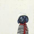 Winston Porter Best Friend - Parisian Poodle by Cathy Walters - Wrapped Canvas Graphic Art Print Canvas | 18 H x 18 W x 1.5 D in | Wayfair