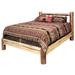 Union Rustic Glacier Country Collection Pine Platform Bed Wood in Brown/Green | 47 H x 66 W x 94 D in | Wayfair 07DB0BD651924E7C8BEA132FFC58AEAD
