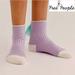 Free People Accessories | Free People Charm Tassel Crew Socks | Color: Green/Purple | Size: Os