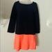 J. Crew Dresses | J Crew Maritime Color Block Dress Size Xs | Color: Blue/Orange | Size: Xs