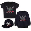 WWE Camo Logo Boys T-Shirt, Sweatshirt and Cap Set Black 9-10 Years | Wrestlemania, Gift Set, Boys Hat, Birthday Gift Idea for Boys