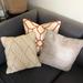 Anthropologie Accents | Accent Pillows | Color: Tan/White | Size: Os