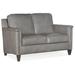 Bradington-Young Davidson 59" Genuine Leather Square Arm Loveseat in Gray | 36 H x 54.5 W x 37.5 D in | Wayfair 534-75-922000-82-ST-NN