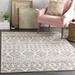 White 0.39 in Area Rug - Dakota Fields Batty Floral Charcoal/Beige Area Rug Polyester/Polypropylene | 0.39 D in | Wayfair