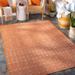 Orange 94 x 0.01 in Indoor/Outdoor Area Rug - Loon Peak® Isaha Geometric Indoor/Outdoor Area Rug Polypropylene | 94 W x 0.01 D in | Wayfair