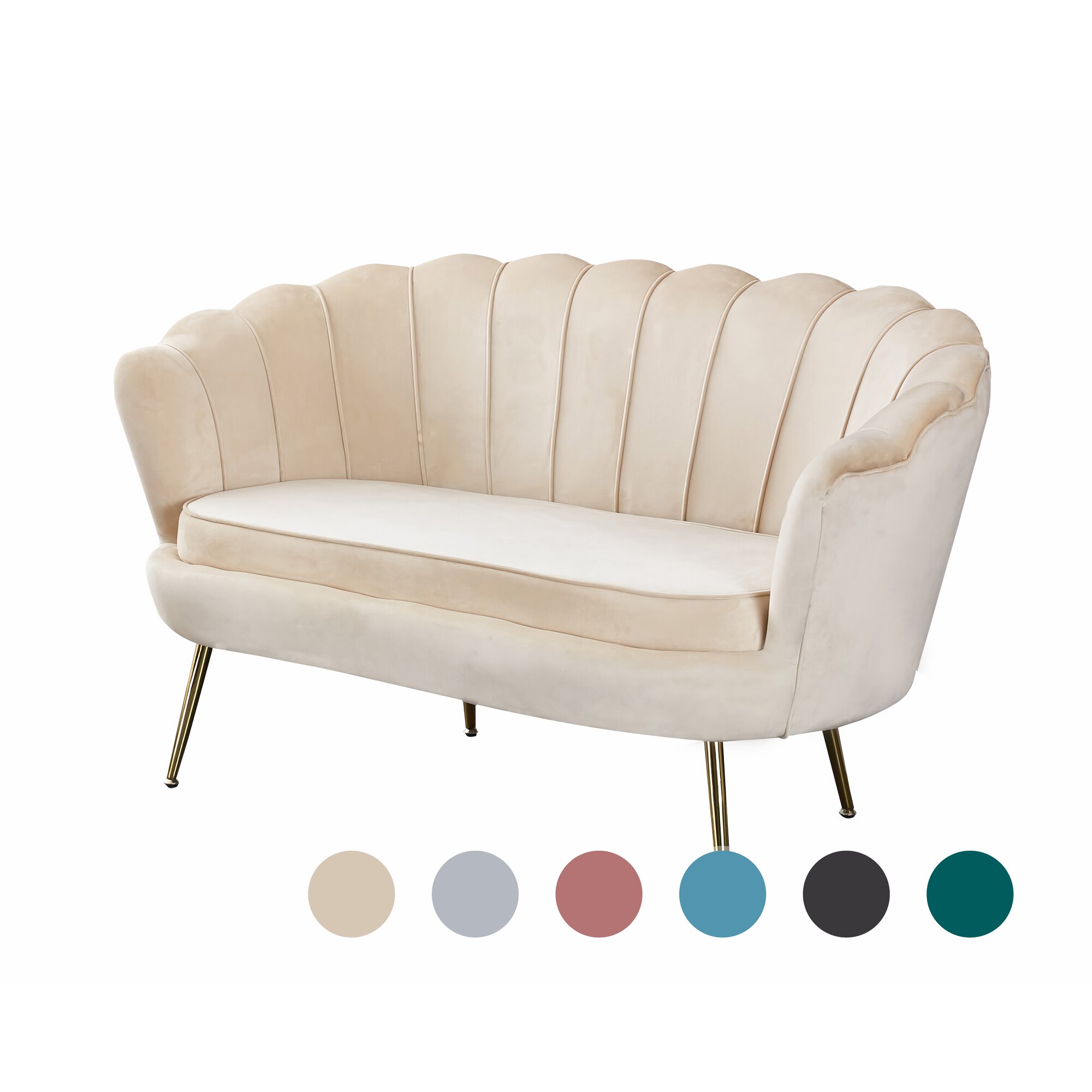 SalesFever »Arielle« Sofa beige 2-Sitzer