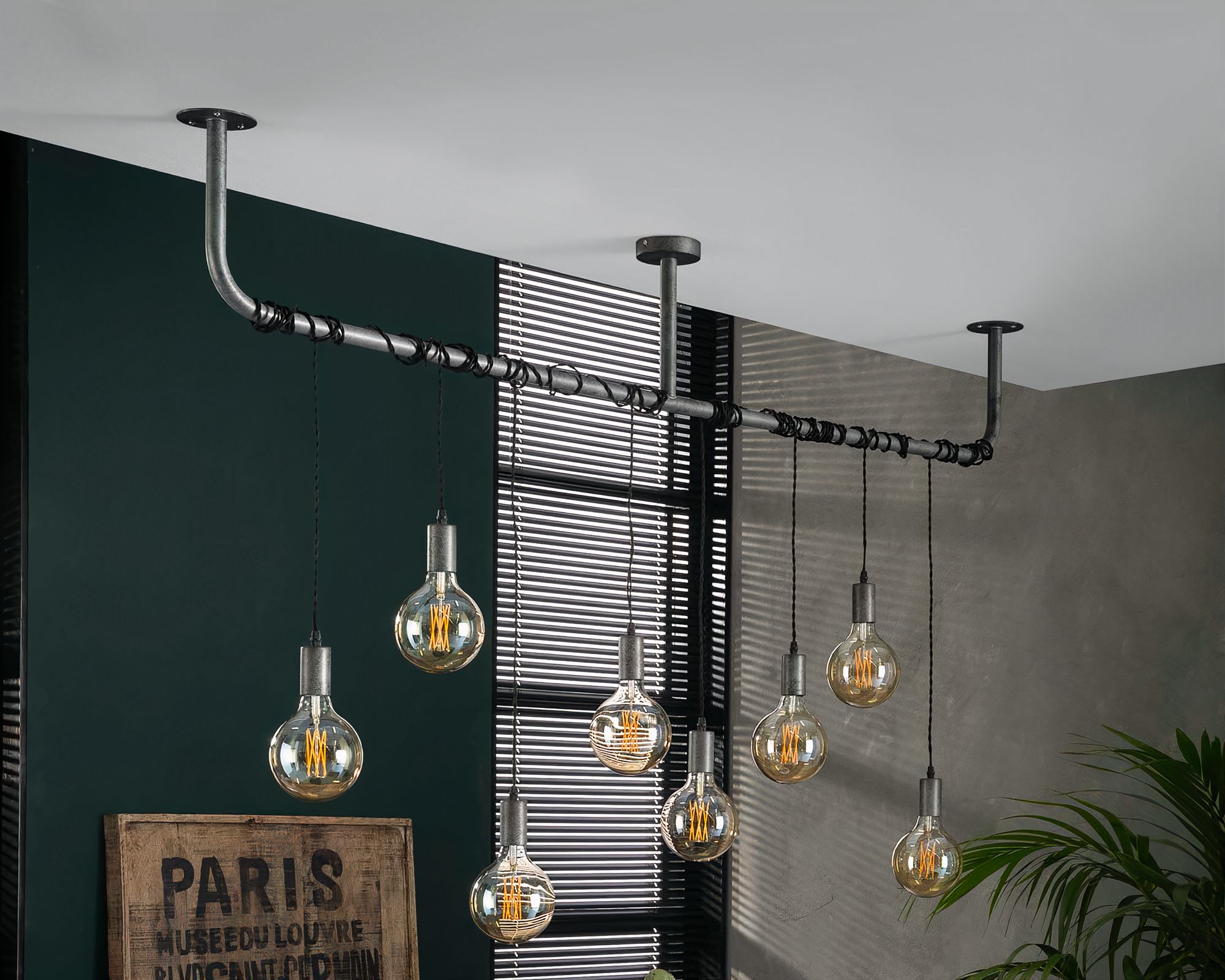 designline »Brookside« Hängeleuchte Silber-Finish Image