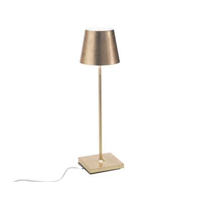 Zafferano »Poldina Pro« Akkuleuchte in Metalloptik gold Image