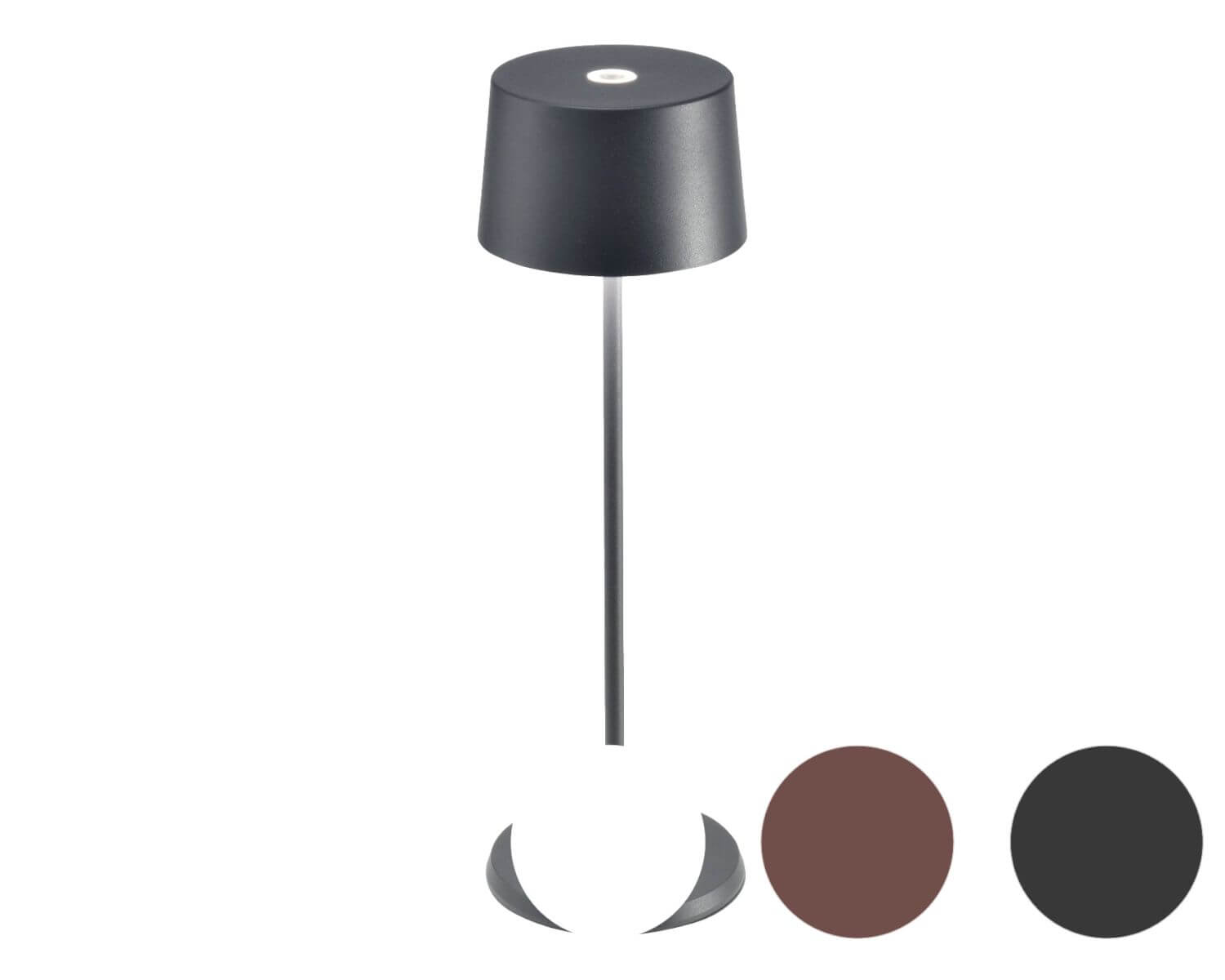 Zafferano »Olivia Pro« LED-Tischleuchte dimmbar dunkelgrau Image