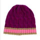 Gucci Accessories | Gucci Metallic Knit Beanie Purple | Color: Pink/Purple | Size: Medium