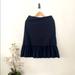 J. Crew Skirts | J. Crew Size 4 Black Ruffle Bottom Liner Skirt! | Color: Black | Size: 4