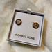 Michael Kors Jewelry | Michael Kors Studs Mkjx2987791 Rose Gold Earrings | Color: Gold/Pink | Size: 1.8
