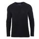 Paul James Knitwear Mens 100% Cotton Fisherman Rib Knit Jumper (Black, S)