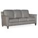 Bradington-Young Davidson 77" Genuine Leather Square Arm Sofa in Gray/Brown | 36 H x 77 W x 37.5 D in | Wayfair 534-95-922100-87-NC-#9GM