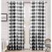 Gracie Oaks Buffalo Checker Pattern Lined Thermal Insulated Blackout & Room Darkening Grommet Window Curtains Polyester | 96 H x 52 W in | Wayfair