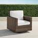 Small Palermo Swivel Lounge Chair in Bronze Finish - Sailcloth Salt, Standard - Frontgate