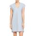 Madewell Dresses | Madewell Vacances Striped Shift “V” Neck Dress Xs | Color: Blue | Size: Xs