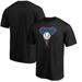 Men's Fanatics Branded Black Arizona Diamondbacks Cooperstown Collection Huntington Logo T-Shirt