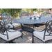 Lark Manor™ Annecorinne Metal Dining Table Metal in Black | 29.13 H x 72.05 W x 41.97 D in | Outdoor Dining | Wayfair FDLL2807 39120736