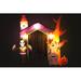 The Holiday Aisle® Halloween Haunted House Castle w/ Skeletons Inflatable Polyester | 107.5 H x 82.7 W x 82.7 D in | Wayfair THLA2697 39716759