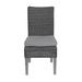 Wade Logan® Arlinde Acacia Patio Dining Side Chair w/ Cushion Set Of 2 Wicker/Rattan in Gray | 38.58 H x 18.5 W x 18.5 D in | Wayfair