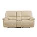 Red Barrel Studio® 76" Faux Leather Pillow Top Arm Reclining Sofa Faux Leather in Brown | 41 H x 76 W x 40 D in | Wayfair