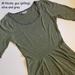 Lularoe Dresses | M Lularoe Nicole Dress, Olive And Grey | Color: Gray/Green | Size: M