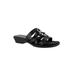 Wide Width Women's Torrid Sandals by Easy Street® in Black Croco (Size 9 W)