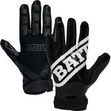 Battle Sports Double Threat Adult Receiver Gloves Black