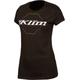 Klim Excel T-shirt da donna, nero-bianco, dimensione M per donne