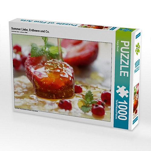 Puzzle CALVENDO Puzzle Sommer Liebe, Erdbeere und Co. - 1000 Teile Foto-Puzzle glückliche Stunden Kinder