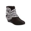 Women's The Inez Bootie by Comfortview in Houndstooth (Size 10 M)
