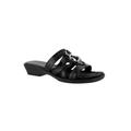 Extra Wide Width Women's Torrid Sandals by Easy Street® in Black Croco (Size 8 WW)