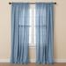 Wide Width Poly Cotton Canvas Rod-Pocket Panel by BrylaneHome in Carolina Blue (Size 48" W 84" L) Window Curtain Drape