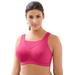 Plus Size Women's No-Bounce Camisole Sport Bra by Glamorise in Rose Violet (Size 40 DD)