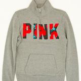 Pink Victoria's Secret Sweaters | 3/$90 Victoria's Secret Pink Floral Pullover | Color: Pink | Size: S