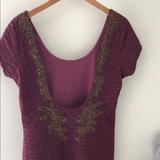 Free People Dresses | Free People Beaded Low Back Dress | Color: Purple | Size: M