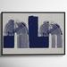 Joss & Main Cubic Curve II - Painting Print Paper, Wood in Blue/Gray | 21.5 H x 25.5 W x 0.75 D in | Wayfair 35460-01