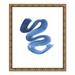 Joss & Main Slinky Indigo II by Filippo Ioco - Painting Print Paper in Blue/White | 25.5 H x 21.5 W x 1.13 D in | Wayfair 37628-01