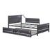 Williston Forge Desai Twin Iron Daybed w/ Trundle Metal in Gray | 34 H x 79 W x 42 D in | Wayfair D8A7B2DAD3CF4905B0E9A34D91310AB0